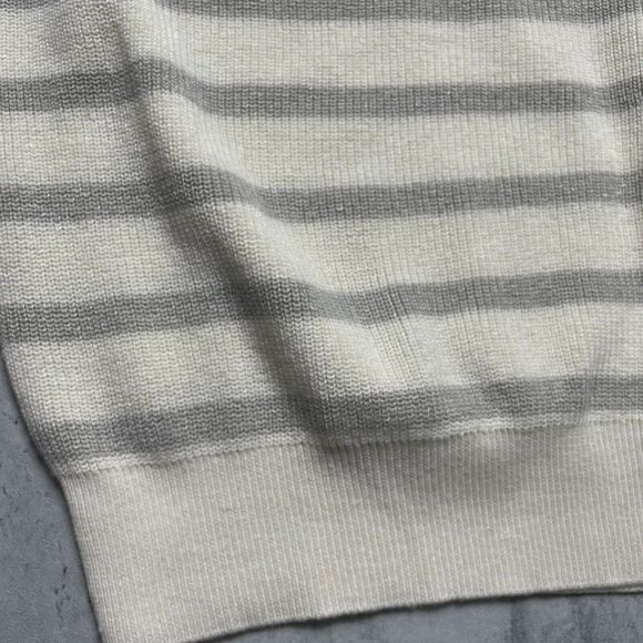 Peter Millar Crown Cool Crafted Sweater Mens XXL Stripe  Merino Wool‎ Linen - Picture 2 of 6